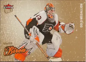 2008-09 FLEER ULTRA - MARTIN BIRON #68 GOLD MEDALLION