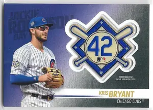 2018 Topps Update Jackie Robinson Commemorative Patch #JRP-KB Kris Bryant