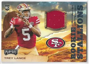 2021 Playoff Rookie Stallions #RS-TLA Trey Lance
