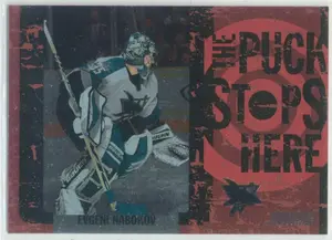 2002-03 STADIUM CLUB - EVGENI NABOKOV #PSH3 THE PUCK STOPS HERE