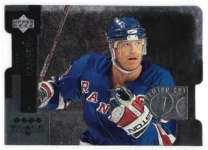 1997-98 Black Diamond Premium Cut Quadruple Diamond Horizontal #PC10 Brian Leetch (Group E, 1:30)
