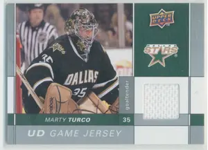 2009-10 UPPER DECK - MARTY TURCO #GJ-MT GAME JERSEY