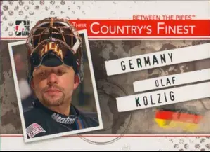 2010-11 BETWEEN THE PIPES - OLAF KOLZIG #CF-09 THEIR COUNTRY'S FINEST