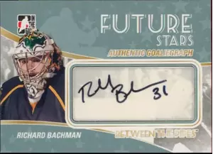 2010-11 BETWEEN THE PIPES - RICHARD BACHMAN #A-RBA FUTURE STARS AUTHENTIC GOALIEGRAPH