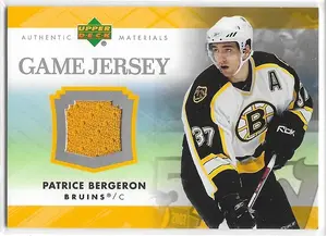 2007-08 Upper Deck Game Jersey #J-PB Patrice Bergeron
