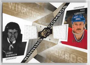 2008-09 SPx Winning Combos Spectrum #WC-RL Larry Robinson & Rod Langway (80/99)