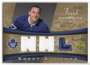 2006-07 Sweet Shot Sweet Stitches Dual #SS-FM Frank Mahovlich (03/50)