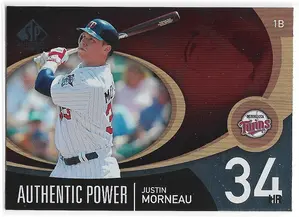 2007 SP Authentic Authentic Power #AP-28 Justin Morneau