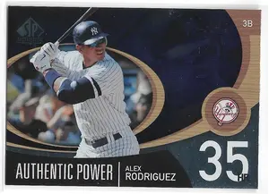 2007 SP Authentic Authentic Power #AP-3 Alex Rodriguez