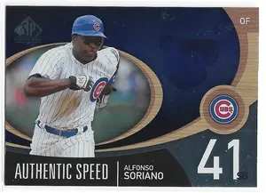 2007 SP Authentic Authentic Speed #AS-3 Alfonso Soriano