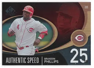 2007 SP Authentic Authentic Speed #AS-6 Brandon Phillips