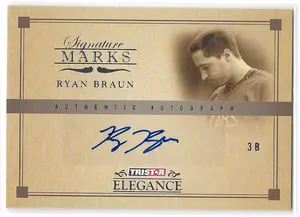 2007 TRISTAR Elegance Signature Marks #SM-RB Ryan Braun