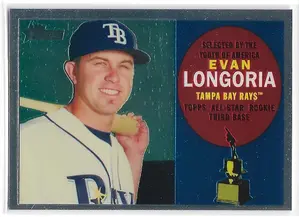 2009 Topps Heritage Chrome #C90 Evan Longoria (0121/1960)