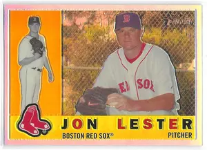 2009 Topps Heritage Chrome Refractor #C36 Jon Lester (050/560)