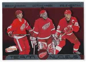 2001-02 Atomic Team Nucleus #6 Brendan Shanahan, Dominik Hasek & Steve Yzerman