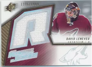 2005-06 SPX - DAVID LENEVEU #145 ROOKIE JERSEY 1225/1999
