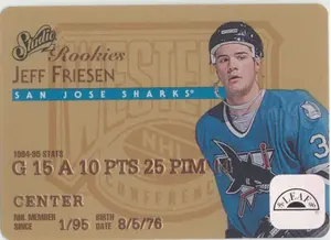 1995-96 LEAF - JEFF FRIESEN #7 STUDIO ROOKIES