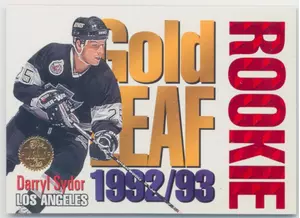 1992-93 LEAF - DARRYL SYDOR #15 GOLD LEAF ROOKIE