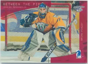 2003-04 BETWEEN THE PIPES - BRIAN FINLEY #106 RUBY 184/200