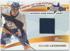 2001-02 BOWMAN YOUNGSTARS - DAVID LEGWAND #FFJ-DL FABRIC OF THE FUTURE