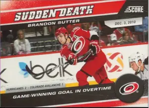 2011-12 SCORE - BRANDON SUTTER #14 SUDDEN DEATH