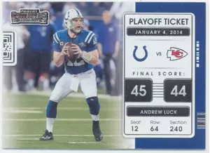 2021 Contenders Football - Andrew Luck #PLT-ALU Playoff Ticket