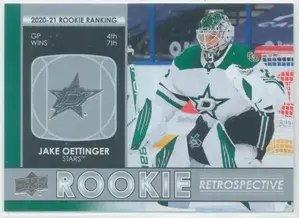 2021-22 UPPER DECK - JAKE OETTINGER #RR-4 ROOKIE RETROSPECTIVE