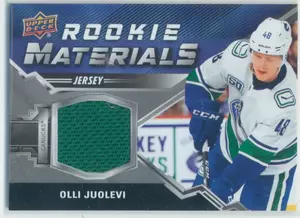 2020-21 UPPER DECK - OLLI JUOLEVI #RM-OJ ROOKIE MATERIALS