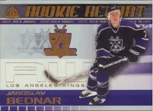 2001-02 ADRENALINE - JAROSLAV BEDNAR #10 ROOKIE REPORT