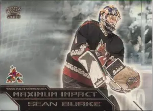 2002-03 PACIFIC - SEAN BURKE #6 MAXIMUM IMPACT