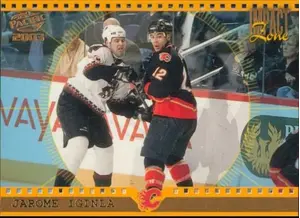 2002-03 PACIFIC - JAROME IGINLA #4 IMPACT ZONE