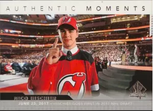 2017-18 SP AUTHENTIC - NICO HISCHIER #115 AUTHENTIC MOMENTS