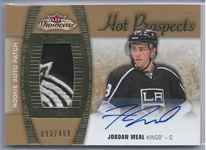 2015-16 Fleer Showcase (Hot Prospects) #148 Jordan Weal RC (093/499) *