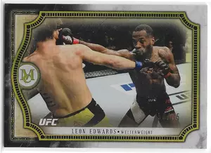 2018 Topps UFC Museum Collection Gold #34 Leon Edwards (58/75)