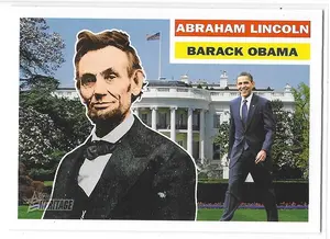2009 Topps Heritage American Heroes #126 Abraham Lincoln & Barack Obama