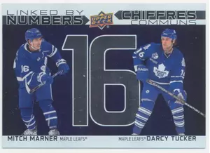 2023-24 TIM HORTONS GREATEST DUOS - MITCH MARNER/DARCY TUCKER #LN-7 LINKED BY NUMBERS