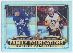2023-24 TIM HORTONS GREATEST DUOS - WILLIAM NYLANDER/ALEXANDER NYLANDER #FF-2 FAMILY FOUNDATION