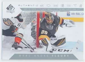 2018-19 SP AUTHENTIC - MARC-ANDRE FLEURY #113 AUTHENTIC MOMENTS