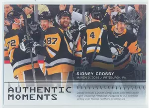 2019-20 SP AUTHENTIC - SIDNEY CROSBY #102 AUTHENTIC MOMENTS