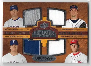 2008 UD Ballpark Collection #318 Carlos Lee, Roy Oswalt, Miguel Tejada, Mark Loretta, Michael Young, Kevin Millwood, Hank Blalock & Josh Hamilton