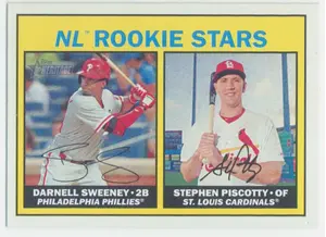2016 Topps Heritage - Darnell Sweeney/Stephen Piscotty #183 Rookie Stars RC