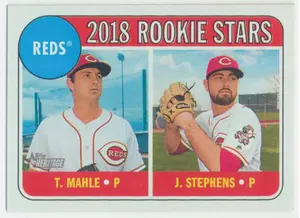 2018 Topps Heritage - Tyler Mahle/Jackson Stephens #339 Rookie Stars RC