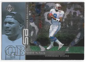 1998 Black Diamond Rookie Edition Sheer Brilliance #B10 Steve McNair (033/900) *