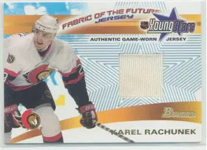 2001-02 BOWMAN YOUNGSTARS - KAREL RACHUNEK #FFJ-KR FABRIC OF THE FUTURE
