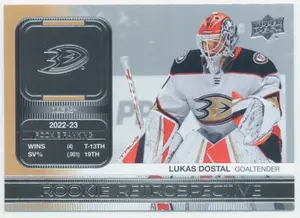 2023-24 UPPER DECK - LUKAS DOSTAL #RR-3 ROOKIE RETROSPECTIVE
