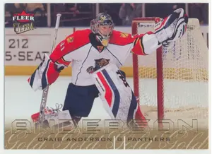 2009-10 FLEER ULTRA - CRAIG ANDERSON #65 GOLD MEDALLION