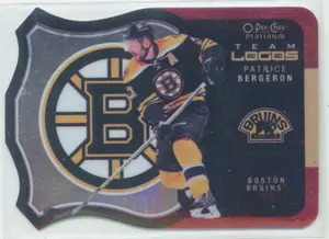2015-16 O-PEE-CHEE PLATINUM - PATRICE BERGERON #T-3 TEAM LOGOS