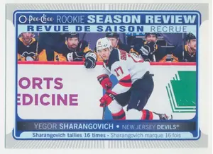2021-22 O-PEE-CHEE - YEGOR SHARANGOVICH #550 ROOKIE SEASON REVIEW