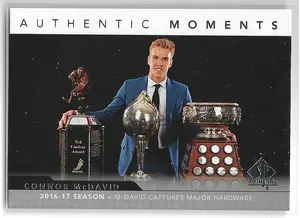 2017-18 SP Authentic #104 Connor McDavid (Authentic Moments)