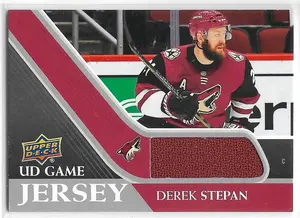2020-21 Upper Deck UD Game Jersey #GJ-DS Derek Stepan
